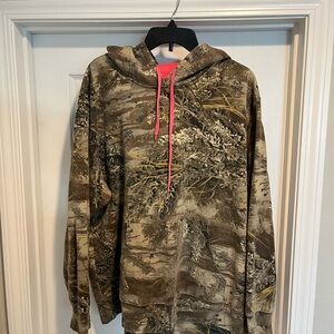 Realtree Camouflage Hoodie with Pink Interior